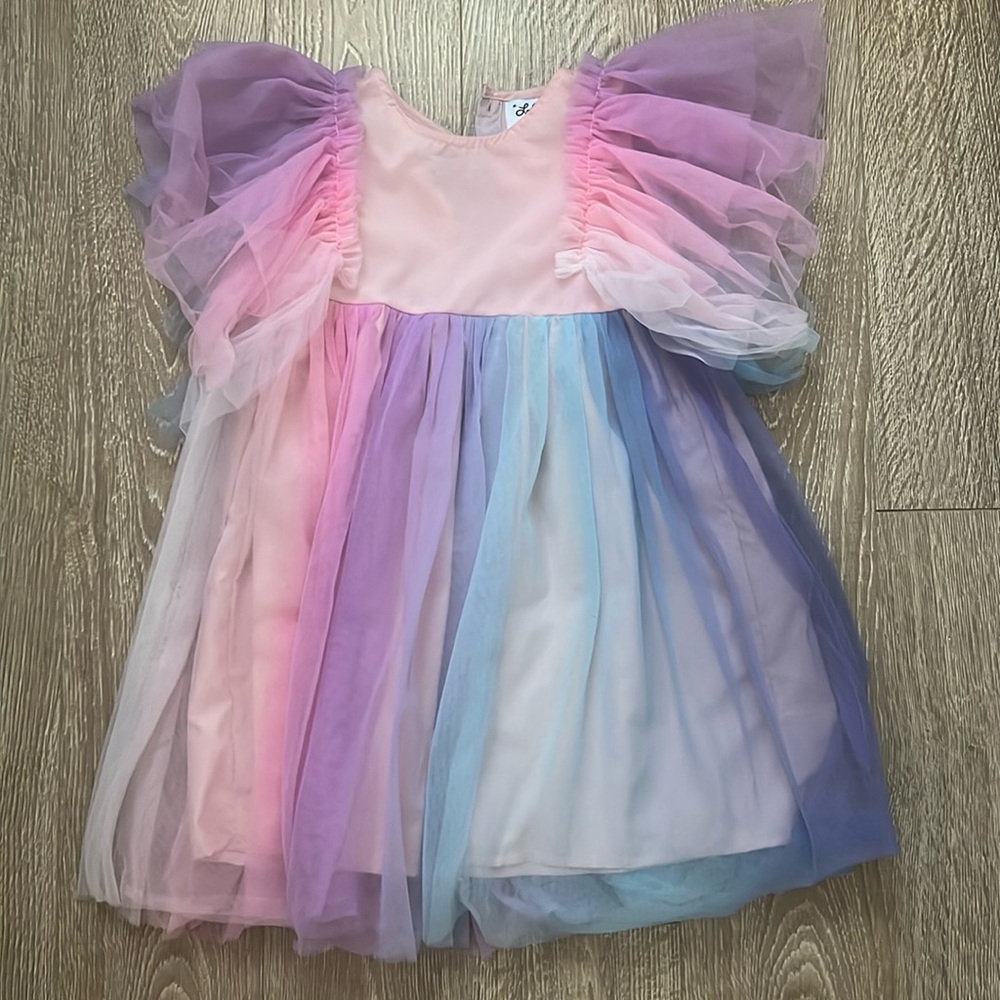 Pastel Rainbow Kids Dress